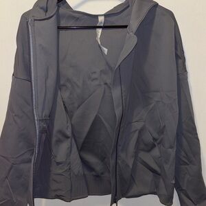 Lululemon Rare Zip Hoodie Size 8 Gray/Blue